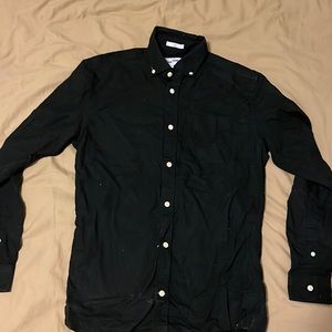 Mens XS Black Button Down Shirt